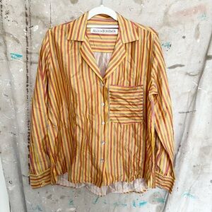 Alix of Bohemia Striped Button Down Shirt